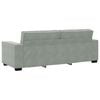 vidaXL Sofa 3 pcs Light Grey Velvet