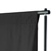 vidaXL Backdrop Support System 500 x 300 cm Black