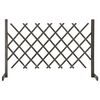 vidaXL Garden Trellis Fence Grey 120x90 cm Solid Firwood