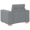 vidaXL Sofa Chair Light Grey 60 cm Fabric