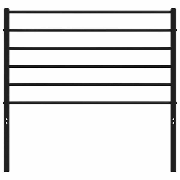vidaXL Metal Replace Headboard Black 90 cm