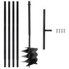 vidaXL Ground Drill with Handle 250 mm with Extension Tube 4 m Steel