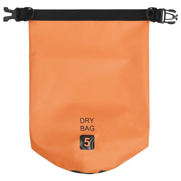 vidaXL Dry Bag Orange 5 L PVC
