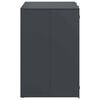 vidaXL Wheelie Bin Storage for 2 Bins Anthracite 136 x 77.5 x 115.5 cm