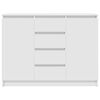 vidaXL Sideboard with Drawers White 100.5x35x76 cm Engineered Wood