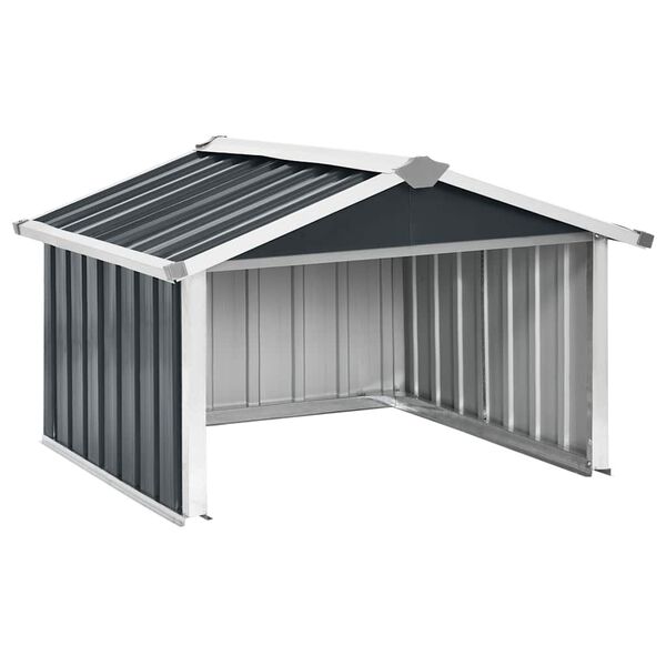 vidaXL Garden Robot Lawnmower Shed 92x97x63 cm Galvanised Steel Anthracite