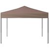 vidaXL Folding Party Tent Taupe 3x3 m