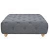 vidaXL Pouffe Fabric 80x80x30 cm Dark Grey