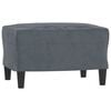 vidaXL 3 Piece Sofa Set with Pillows Dark Grey Velvet