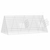 vidaXL Chicken Cage Silver 215 x 100 x 85 cm Galvanised Steel