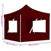 vidaXL Professional Folding Party Tent with Walls Aluminium 3x3 m Wine Red
