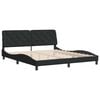 vidaXL Bed Frame without Mattress Black 180x200 cm Velvet