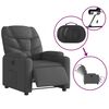 vidaXL Electric Recliner Chair Dark Grey Fabric