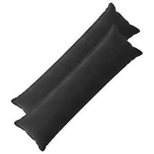 vidaXL Cushion with Pillow HOUTEN 2 pcs Black Velvet