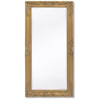 vidaXL Wall Mirror Baroque Style 100x50 cm Gold