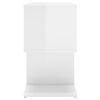 vidaXL Bedside Cabinet High Gloss White 50x30x51.5 cm Engineered Wood