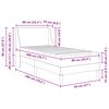 vidaXL Bed Frame with Mattress Dark Grey 90 x 200 cm Fabric