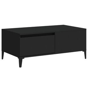vidaXL Coffee Table Black 90x50x36.5 cm Engineered Wood