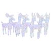 vidaXL Christmas Reindeers 6 pcs Multicolour 240 LEDs Acrylic
