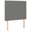 vidaXL Headboard Dark Grey 80x5x118/128 cm Fabric
