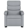 vidaXL Stand up Massage Recliner Chair Light Grey Fabric