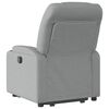 vidaXL Electric Stand up Recliner Chair Light Grey Fabric