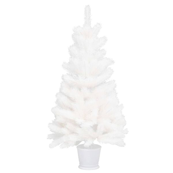 vidaXL Artificial Pre-lit Christmas Tree White 90 cm