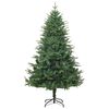 vidaXL Artificial Pre-lit Christmas Tree Green 180 cm PVC and PE
