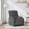 vidaXL Electric Massage Recliner Chair Dark Grey Fabric