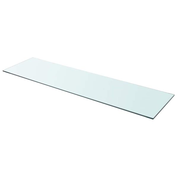 vidaXL Shelves 2 pcs Panel Glass Clear 110x30 cm