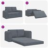 vidaXL Sofa Bed Dark Grey 148 x 71 x 83 cm Velvet