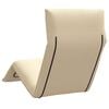 vidaXL Folding Sun lounger Beige 175x54x8.5 cm Oxford Fabric