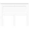 vidaXL Headboard with Headboard White 135 cm Engineered Wood