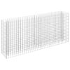 vidaXL Gabion Raised Bed Galvanised Steel 180x30x90 cm
