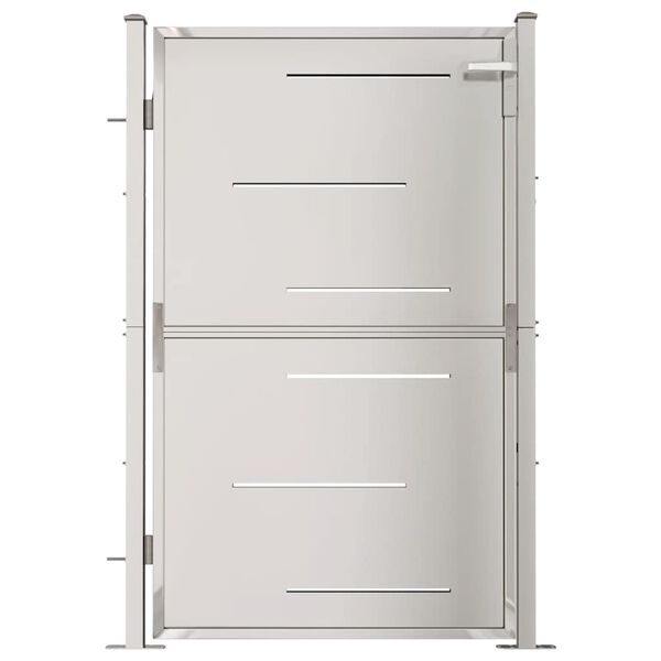 vidaXL Garden Gate 100x145 cm Stainless Steel