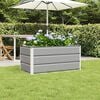 vidaXL Planter Light Grey 100 x 50 x 45 cm Galvanised Steel
