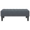 vidaXL Bench Dark grey 113 x 57 x 39 cm Velvet