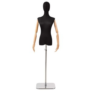 vidaXL Adjustable 162-233 cm Mannequin with Head and Base Female PP