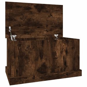 vidaXL Storage Box Smoked Oak 70x40x38 cm Engineered Wood
