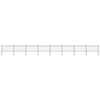 vidaXL Garden Fence with Spear Top Steel 1339x100 cm Black