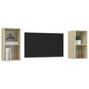 vidaXL Wall-mounted TV Cabinets 2 pcs Sonoma Oak Engineered Wood