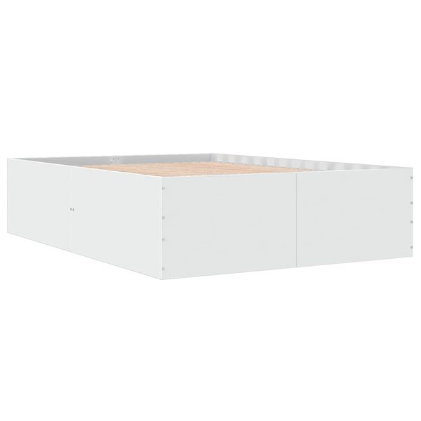 vidaXL Bed Frame without Mattress White 135x190 cm Double
