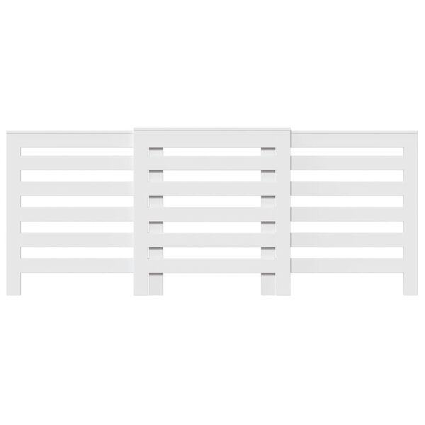 vidaXL Radiator Cover White 205x21.5x83.5 cm Engineered Wood