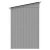 vidaXL Garden Shed Grey Metal