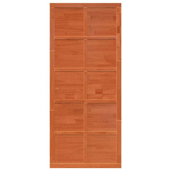 vidaXL Barn Door Wax Brown 100 x 2.5 x 208 cm Solid Pine Wood