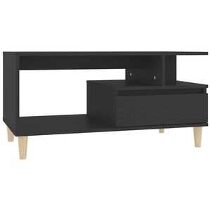 vidaXL Coffee Table | Black | Engineered wood | Medium | Coffee Table
