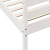 vidaXL Bed Frame without Mattress White 140x200 cm Solid Wood Pine