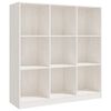 vidaXL Book Cabinet/Room Divider White 104x33,5x110 cm Solid Wood Pine