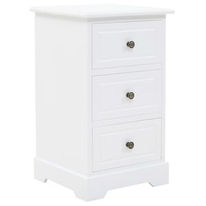 vidaXL Bedside Cabinet MDF and Pinewood 35x32x59 cm