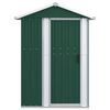 vidaXL Garden Shed Green 126x97.5x177 cm Galvanised Steel